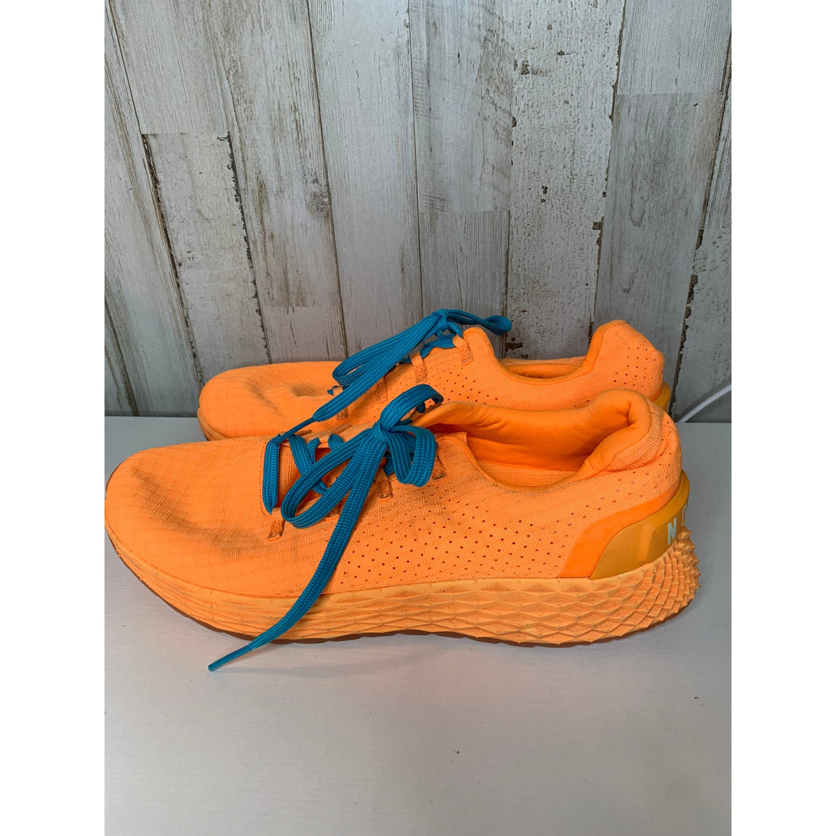 NOBULL Ripstop Runner Men's Running Training Shoes Neon Orange Size 9