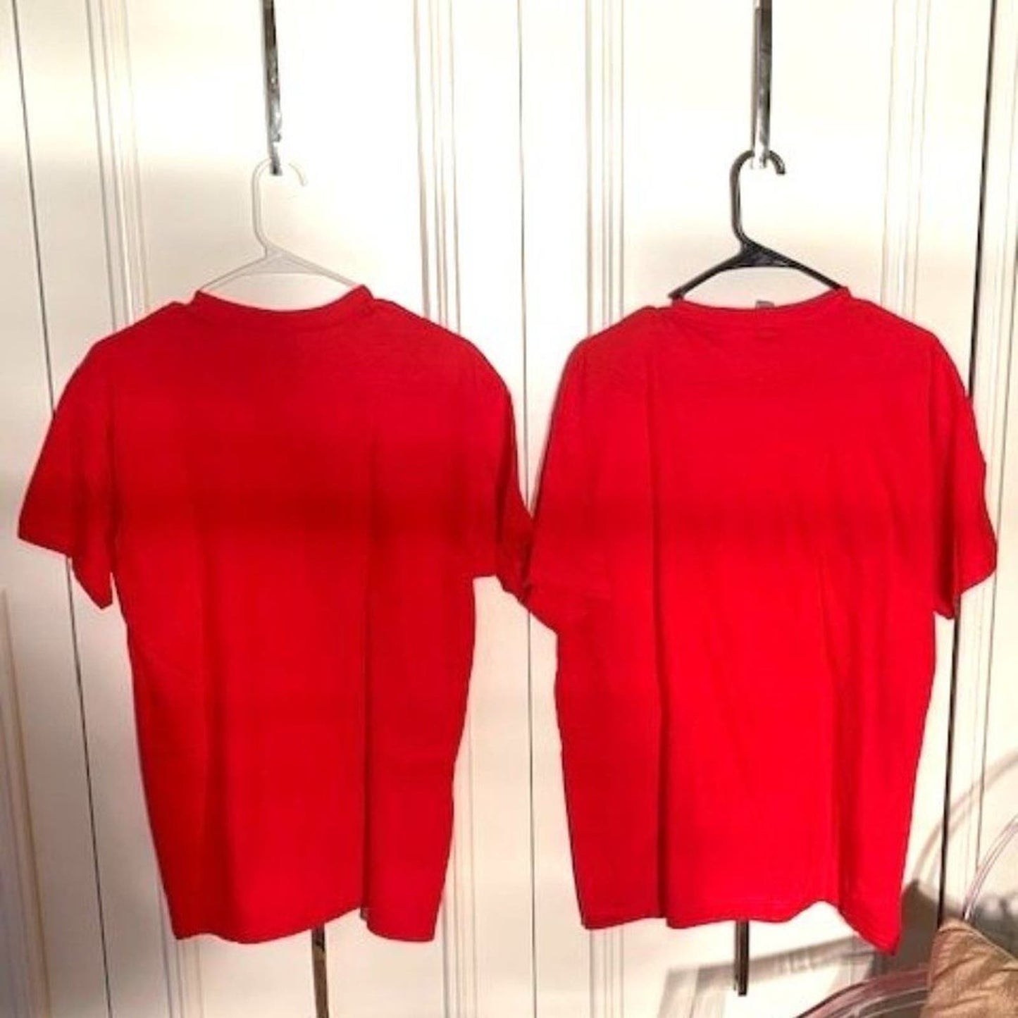 NEW! set 4 solid red short-sleeved  T-shirts NWT