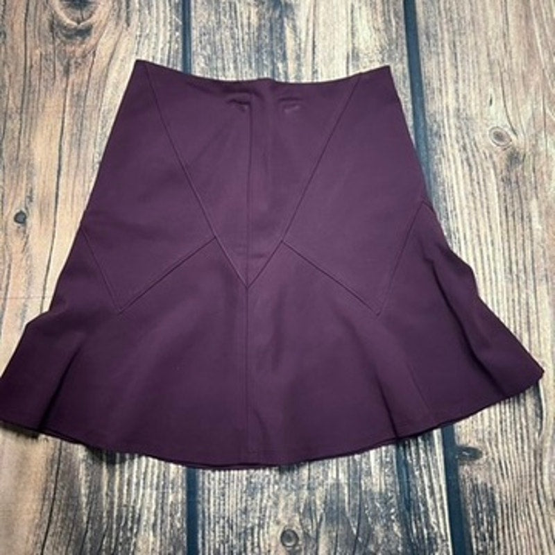 White House Black Market Women's A-Line Knee Length Skirt Size 2 Purple