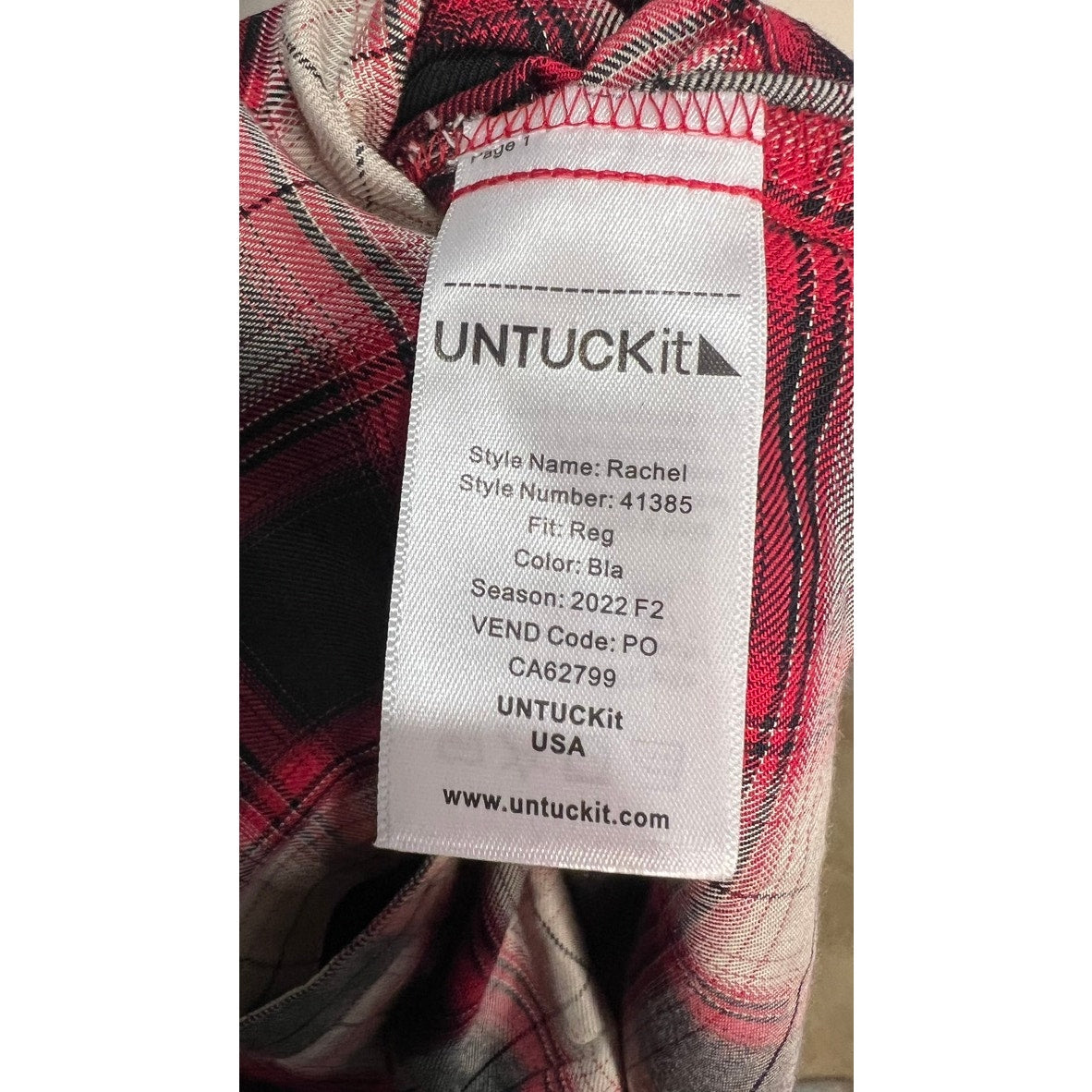 UNTUCKit Women's Plaid Wrap Dress Size 8 Knee Length Casual Fall