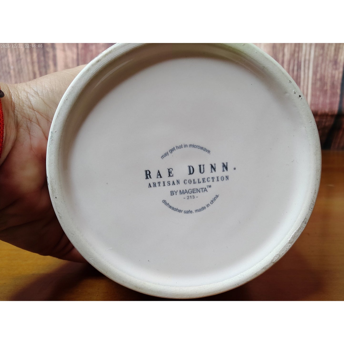 Rae Dunn WINE Tumbler Cup Utensil Holder Small Vase White