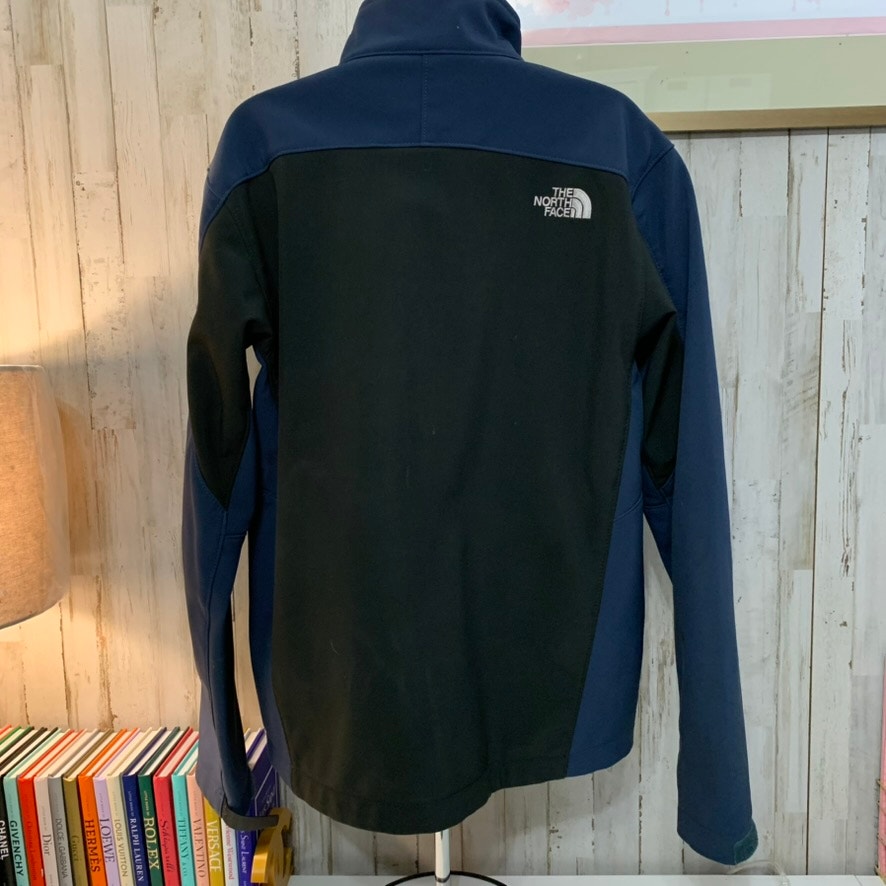 The North Face Mens Windbreaker Jacket Size M Black Blue