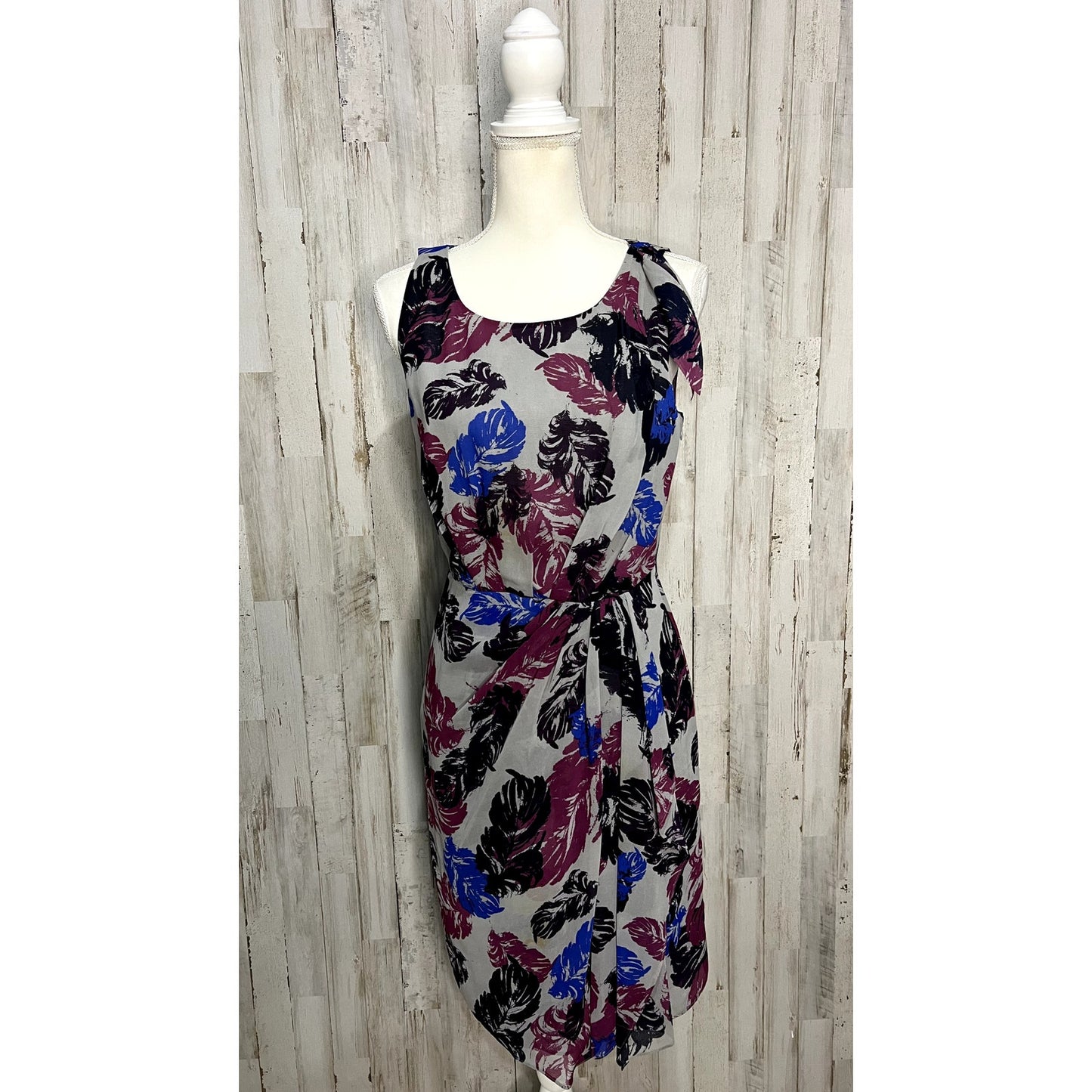 Banana Republic Women's Floral Sleeveless Dress Gray Size 6 Casual