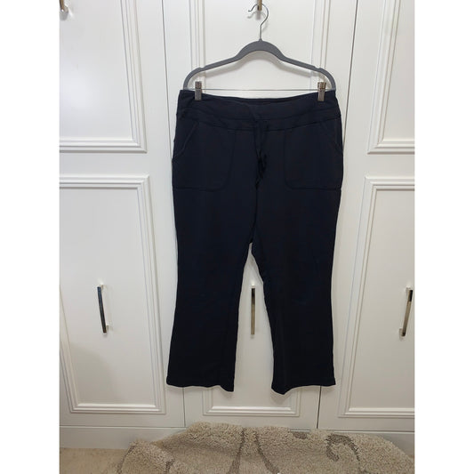 Made for Life Women's Black Sweatpants 1X Casual Drawstring Waistband Pockets