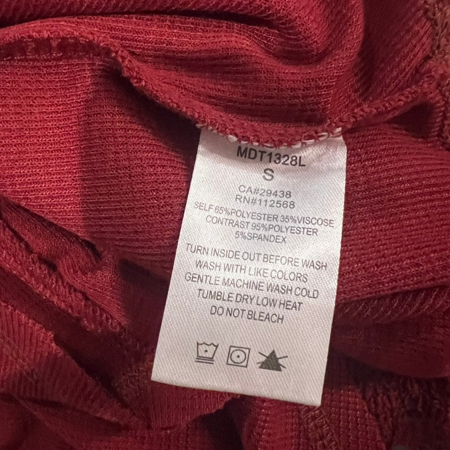 Miss Me Women's Red Lace Tunic Top Size Small Long Sleeve Casual