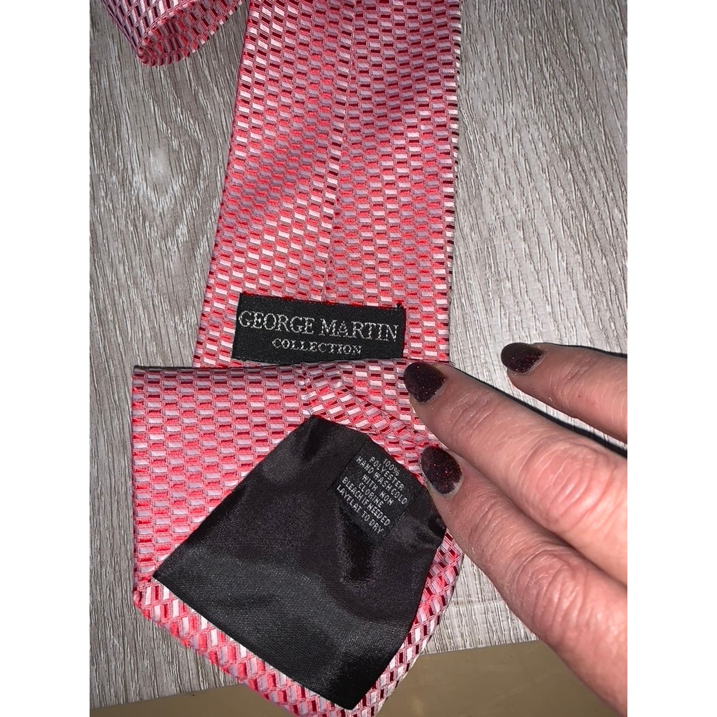 George Martin Men's Necktie Set Multicolor Plaid & Check 2 Piece