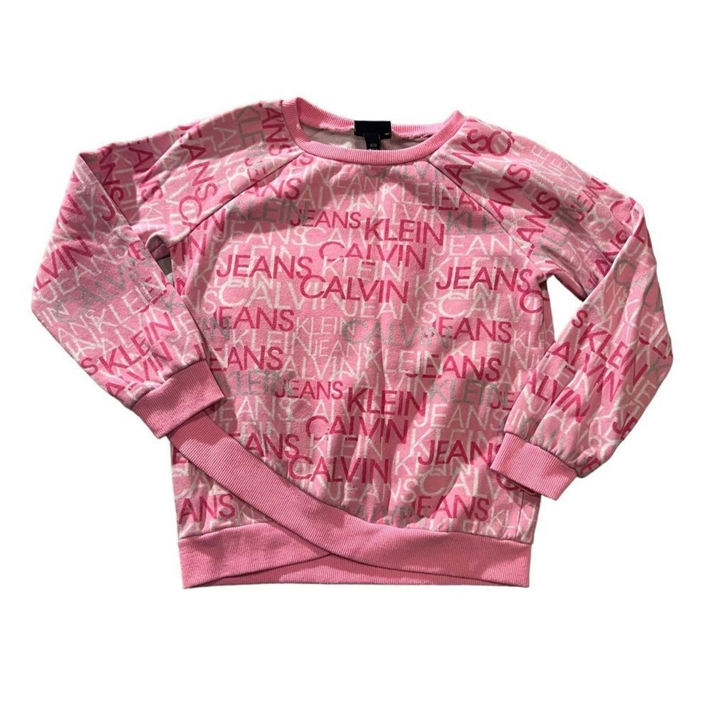 Calvin Klein Girl’s Pink All Over Print Crewneck Size 8/10