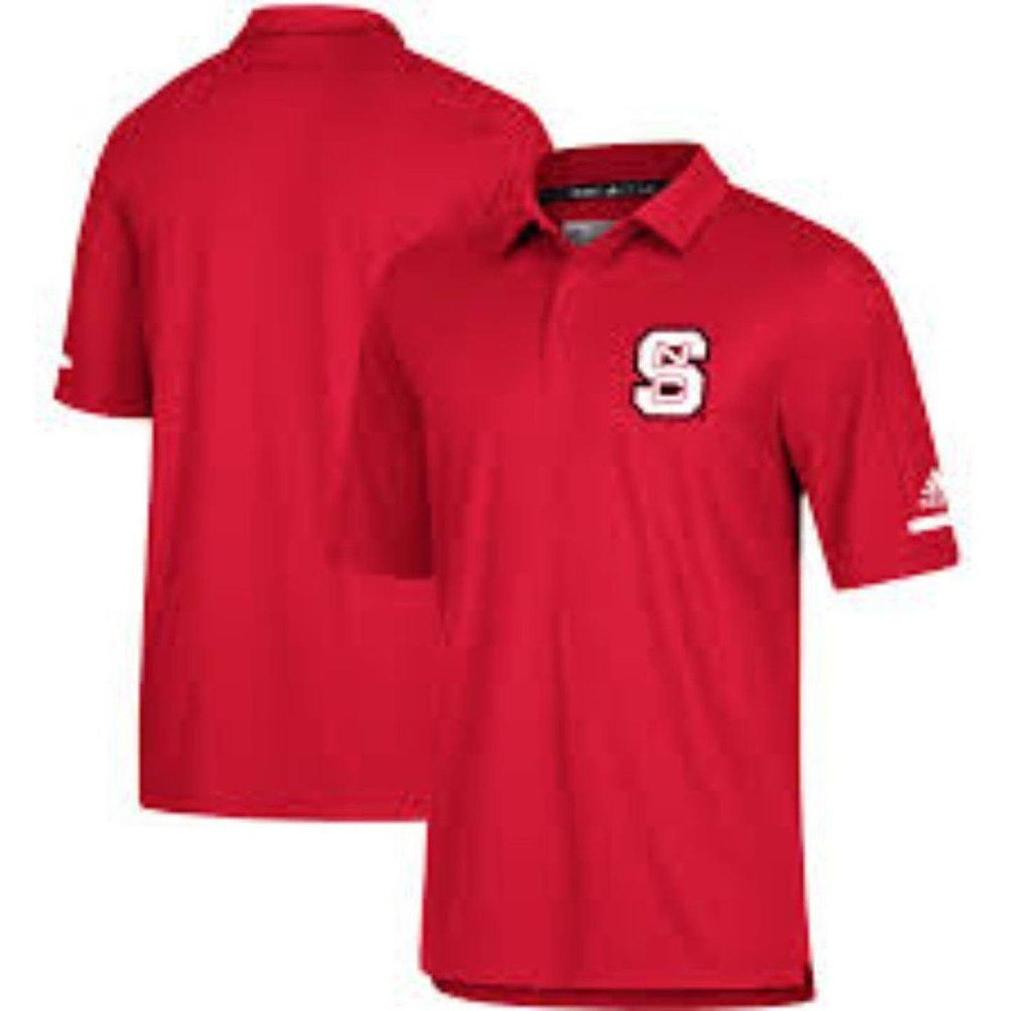 Men's Adidas Red NC State Wolfpack 2018 Coaches Sideline Climalite Polo