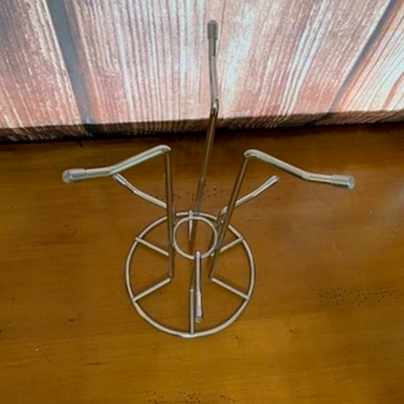 Wudkey Mug Tree Stand Holder Rack Silver 12in Coffee Cup 6