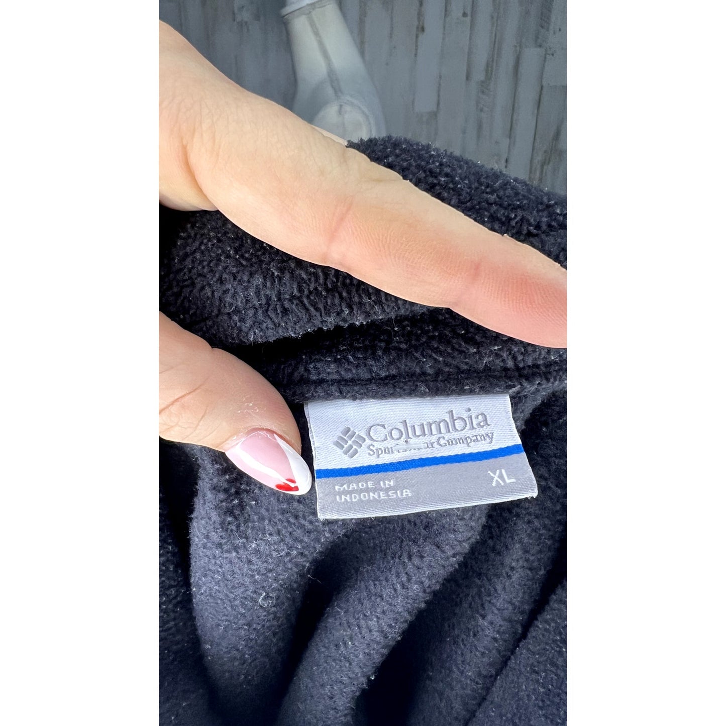 Columbia Women's Fleece Vest Black Size XL Full-Zip High Collar