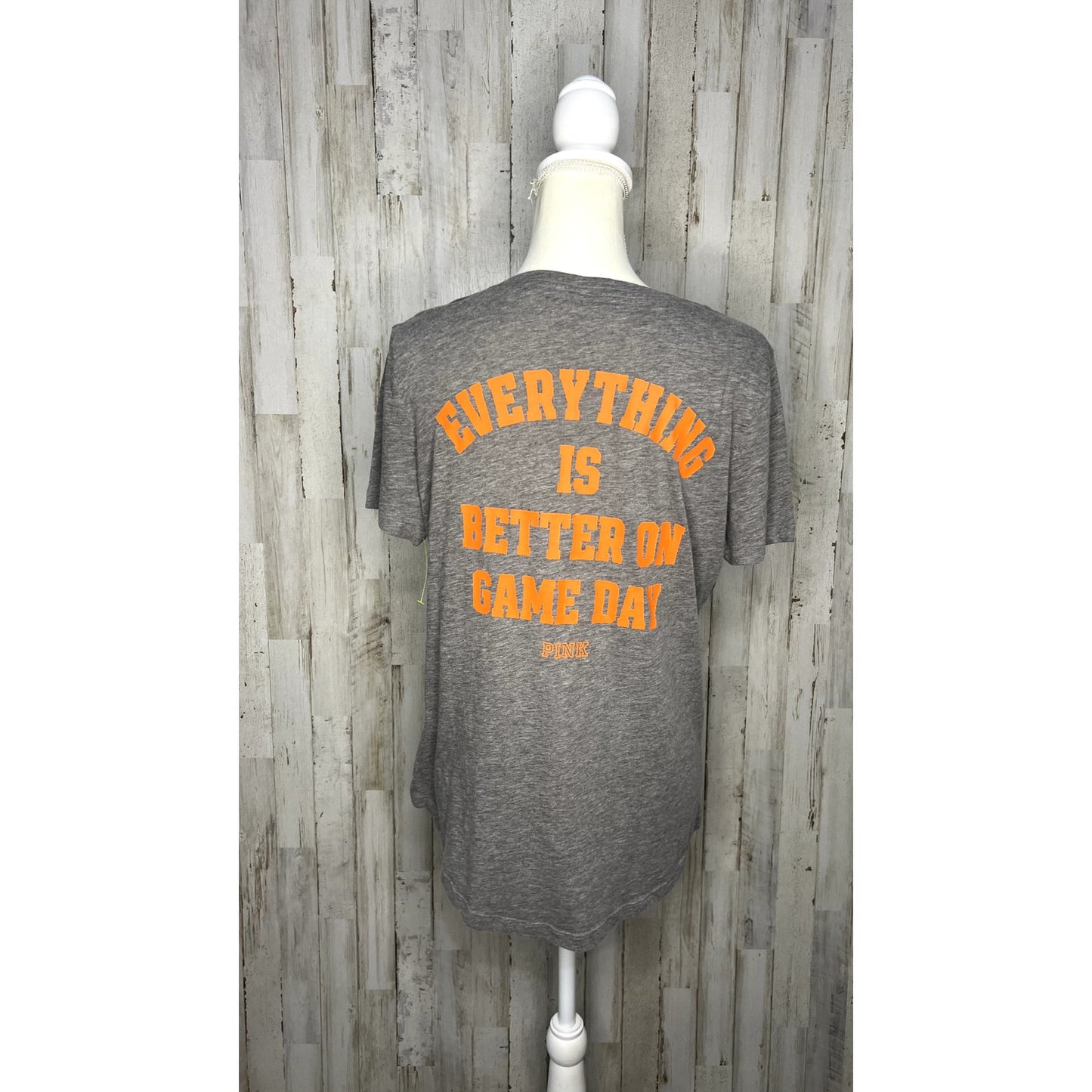 PINK Victoria's Secret Syracuse University Women's Gray T-Shirt Size Medium