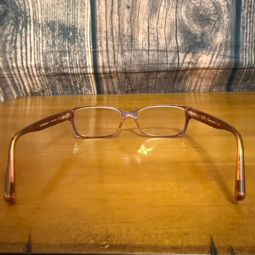 Coach Unisex Geometric Tortoise Shell Eyeglasses Frames Only