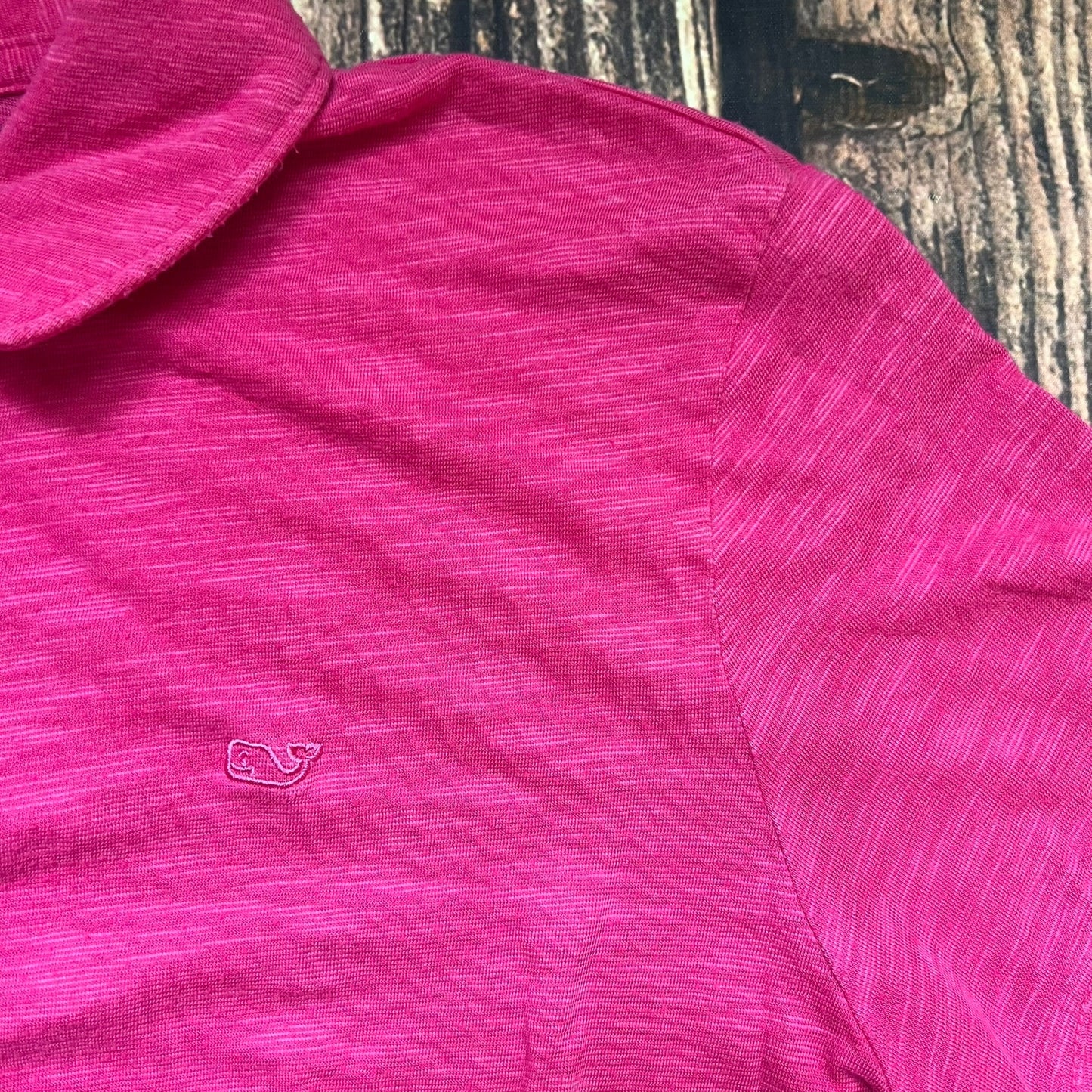 Vineyard Vines Women's  Medium Fuchsia Pink Short Sleeve Casual Polo Shirt