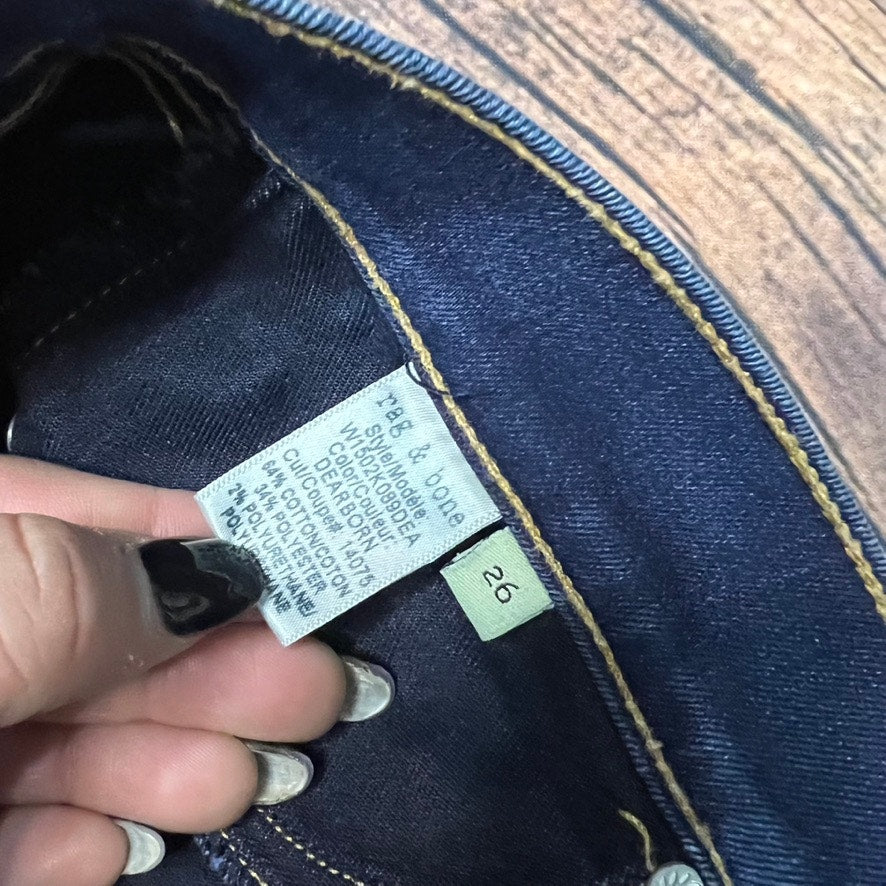 Rag & Bone Women's Skinny Jeans Size 26 Dark Wash Blue Denim