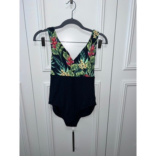 NWOT CALIA by Carrie Underwood Women's Tropical Print One-Piece Swimsuit 4