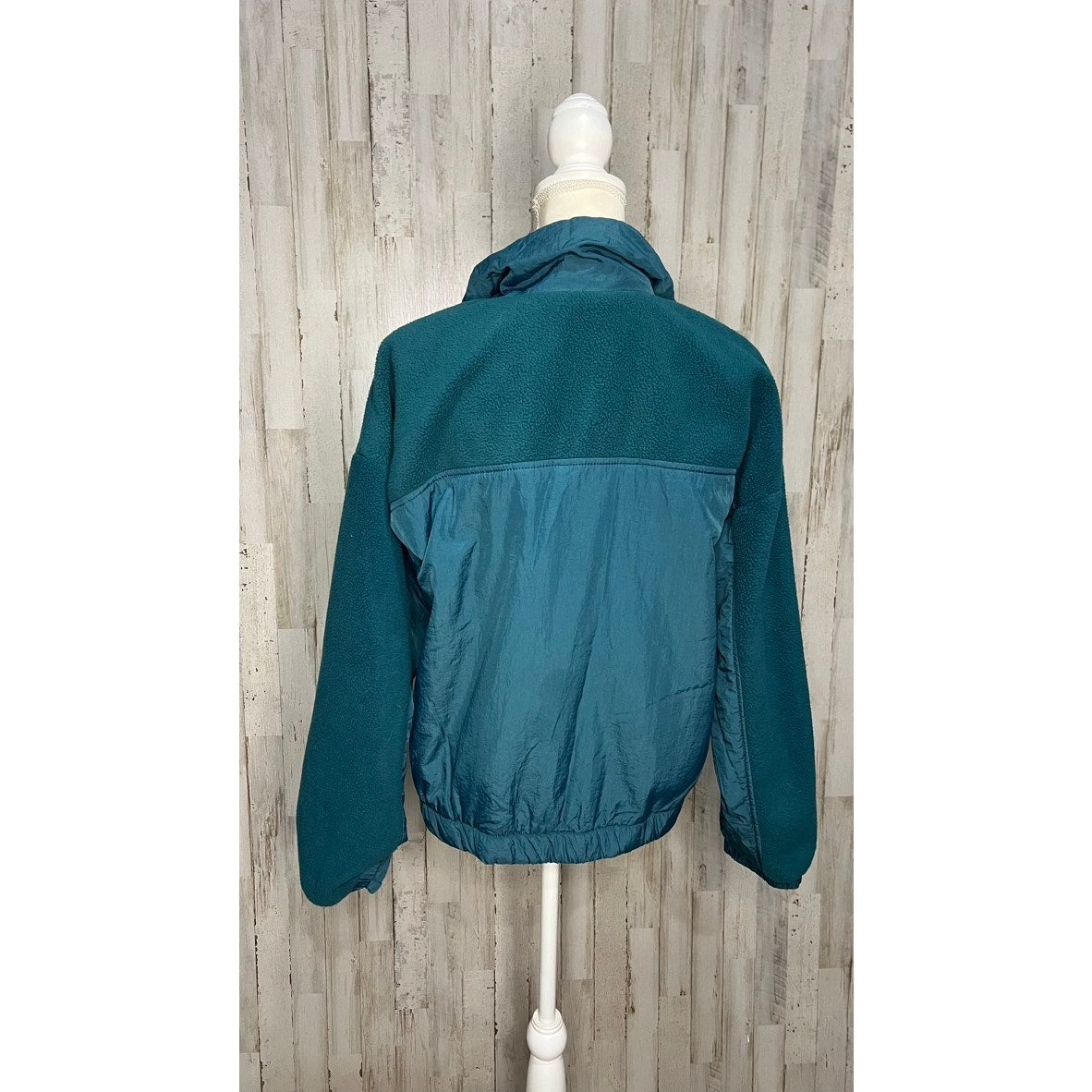 Wild Fable Women's Teal Sherpa Bomber Jacket Size Small Zip Closure