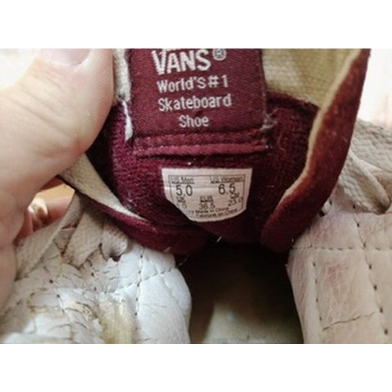 Vans Sk8-Hi High Top Sneakers Burgundy Maroon M5/W6.5