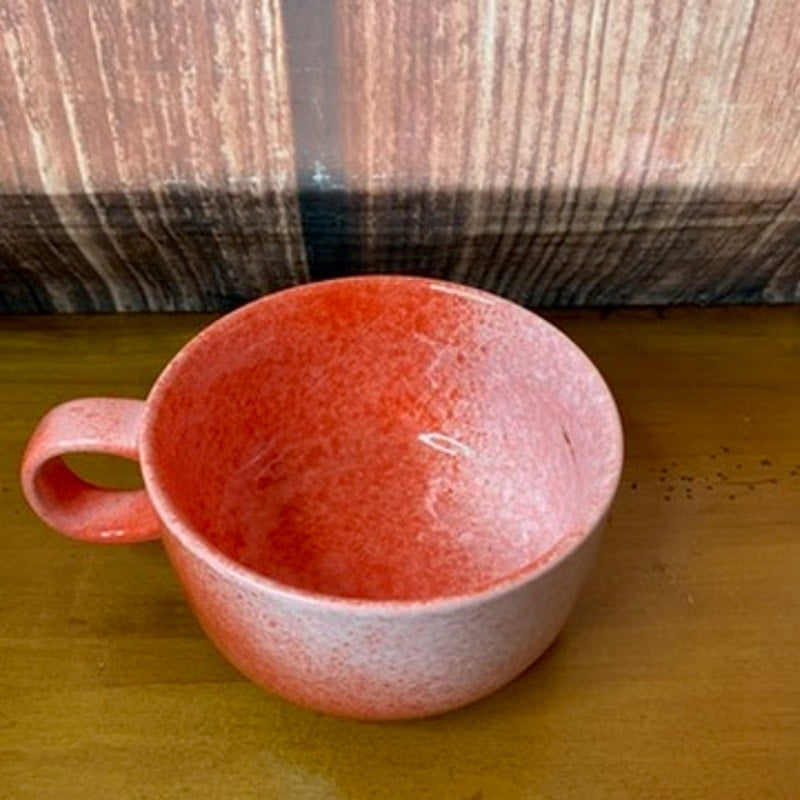 Starbucks Soup Mug Bowl Cup Pink Speckled Wide Mouth 16 oz
