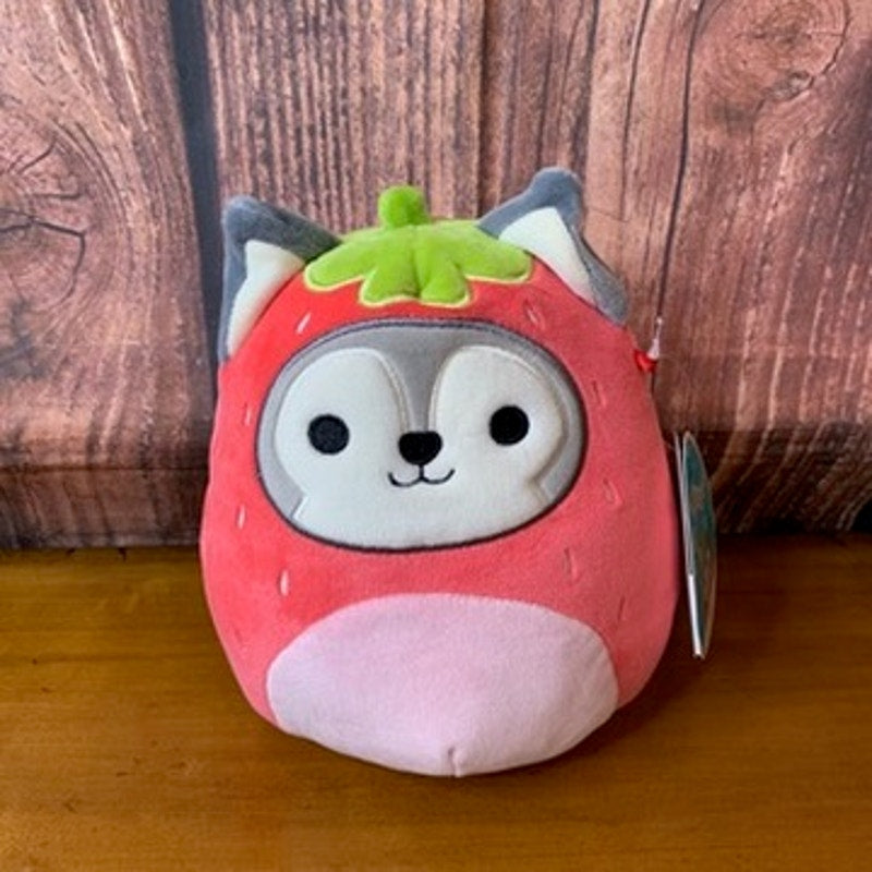 NWT Squishmallows Ryan the Husky Strawberry w/ Hang Tag 7 in