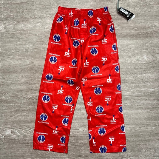 NWT Washington Wizards NBA Kids Pajama Pants Red Basketball Fan Gear Size Small