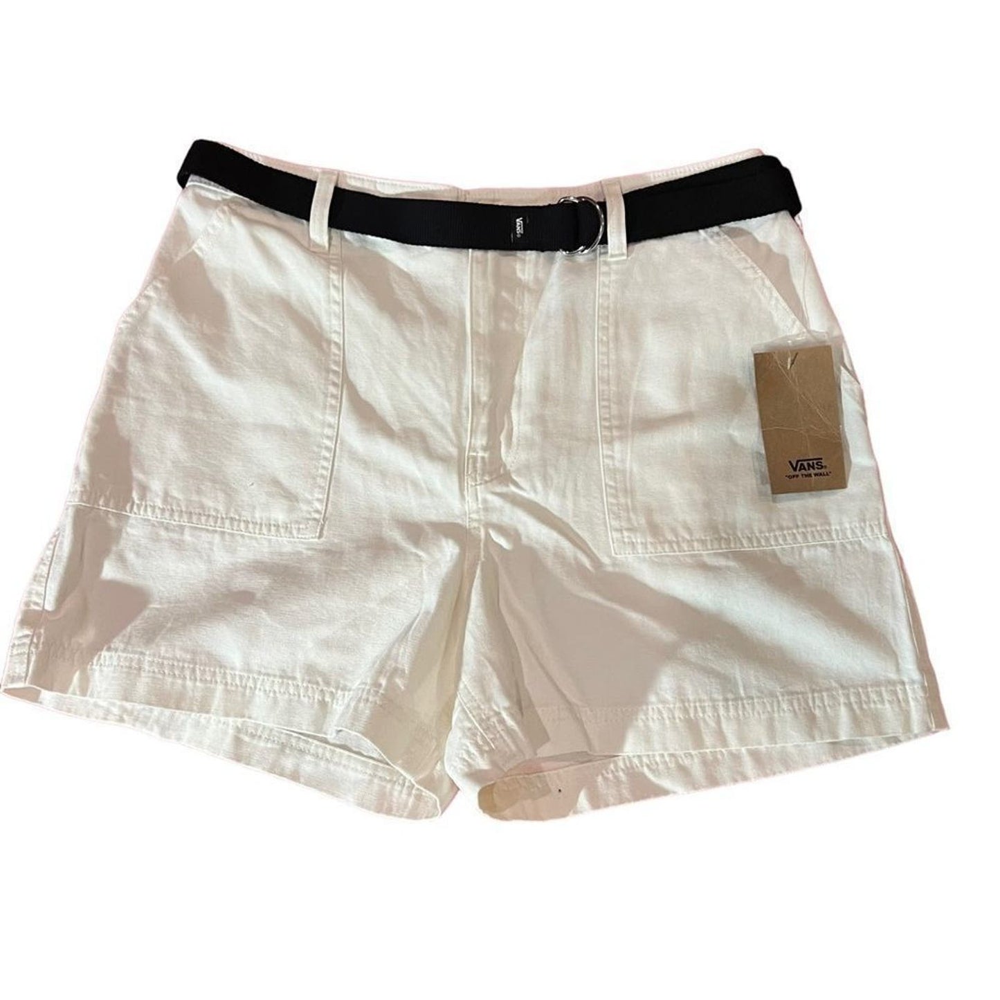 NWT Vans Clark belted chino shorts in white Size 30