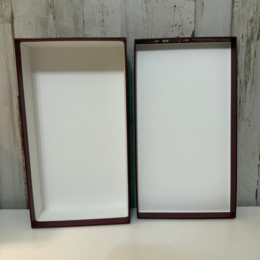 Gucci Burgundy Empty Shoe Box Gift Storage Box with Lid 10x6x2