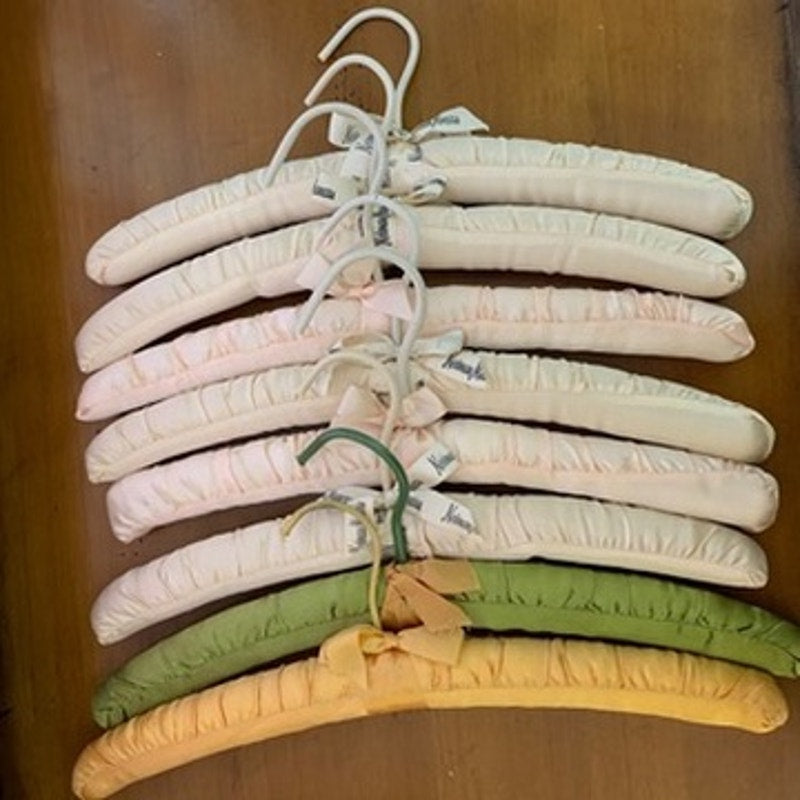 Neiman Marcus Set of 8 Padded Satin Hanger Ribbon Multicolor