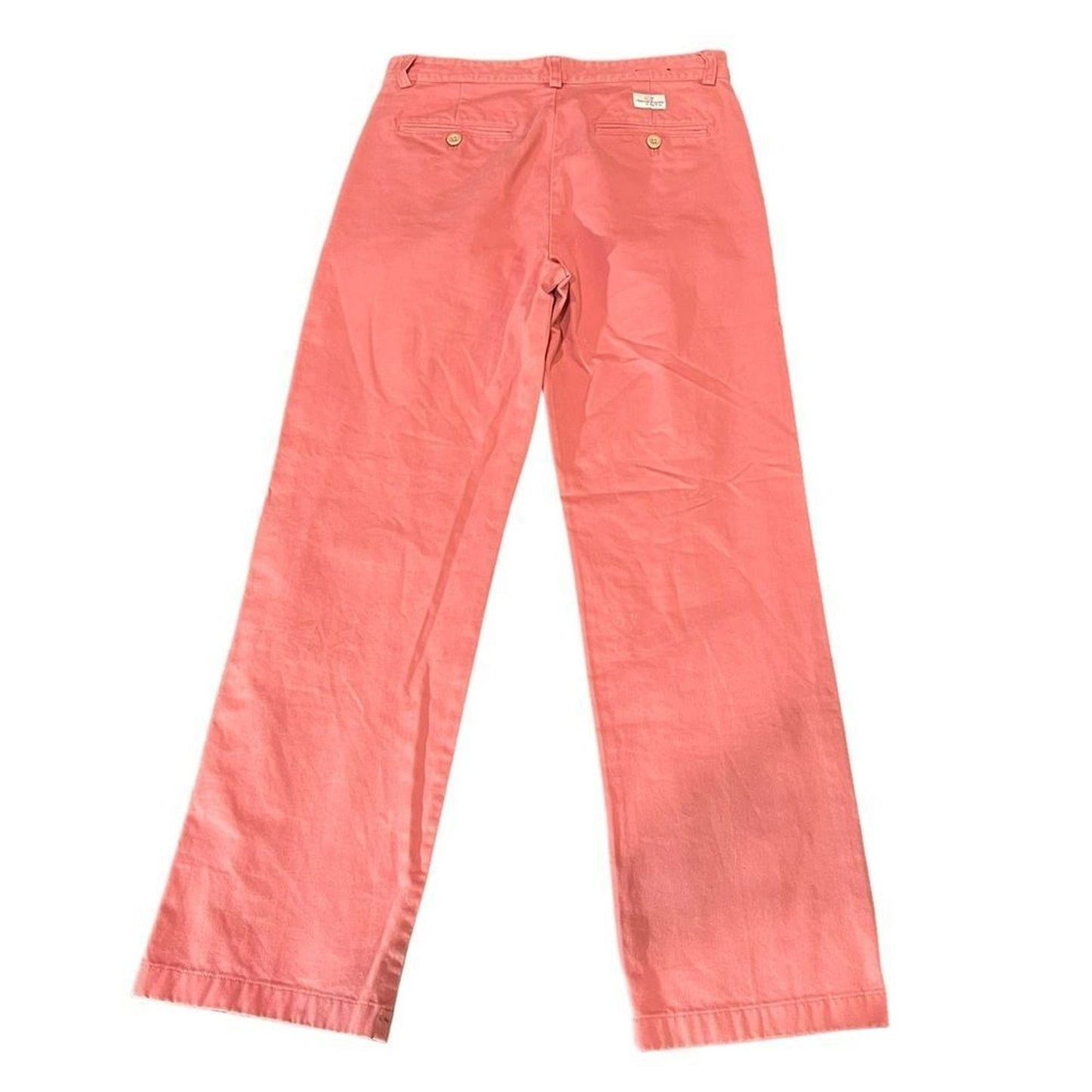 Vineyard Vines Boys Chino Pants Size 18 Salmon Pink Flat Front Preppy
