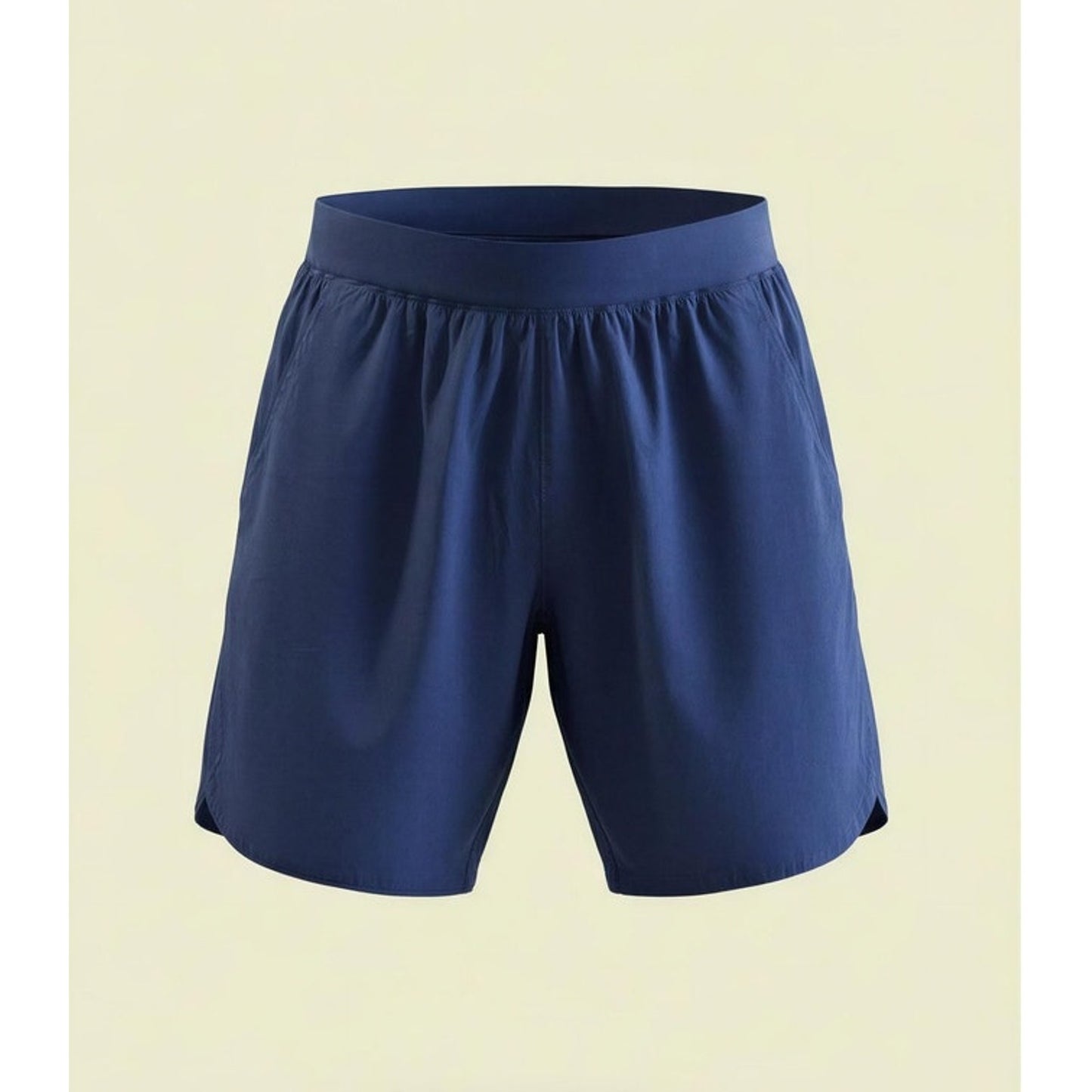 Lands' End Womens Athletic Shorts Size 10 Tall Navy Blue Pull-On Stretch