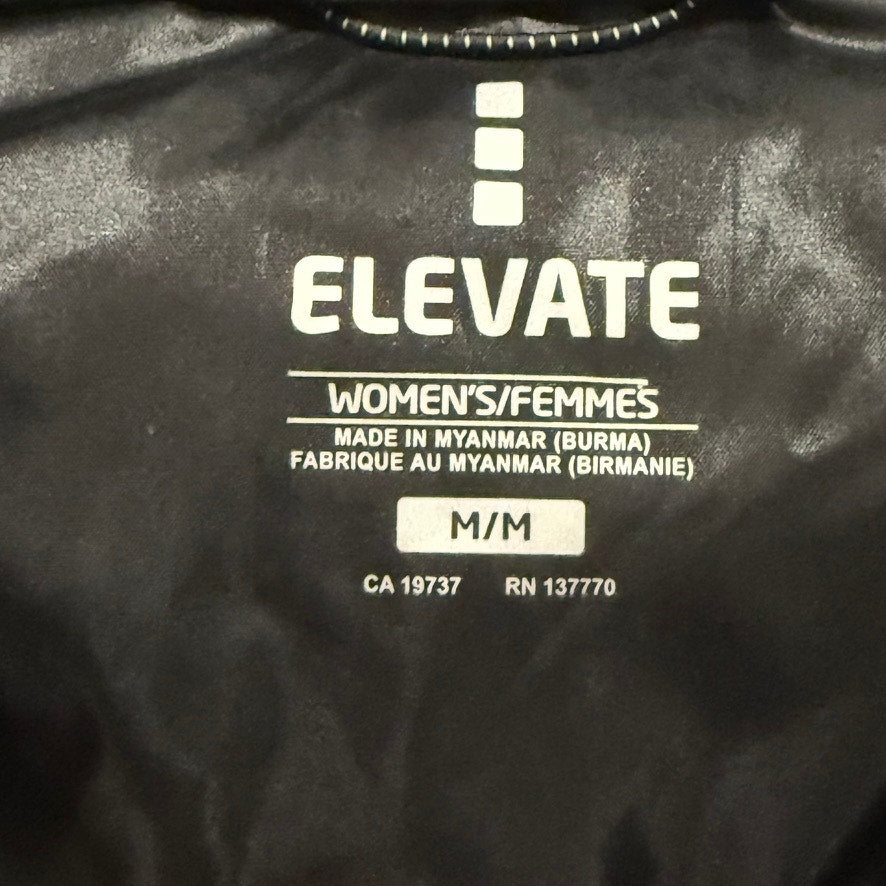 Elevate Women's Blue Hybrid Insulated Jacket Size Med Full-Zip Casual Mid-Length