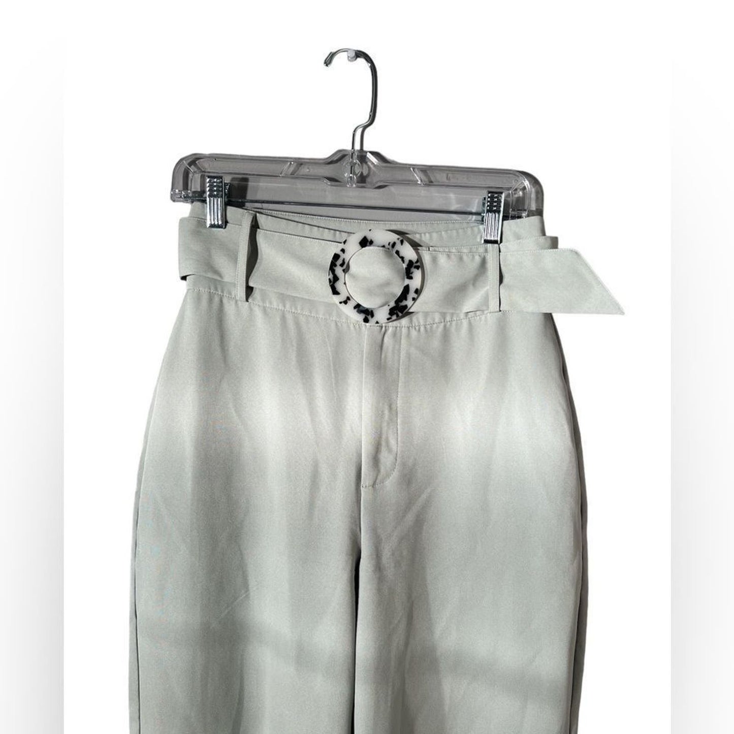 Missguided Seafoam Trousers with Belt Size 6
