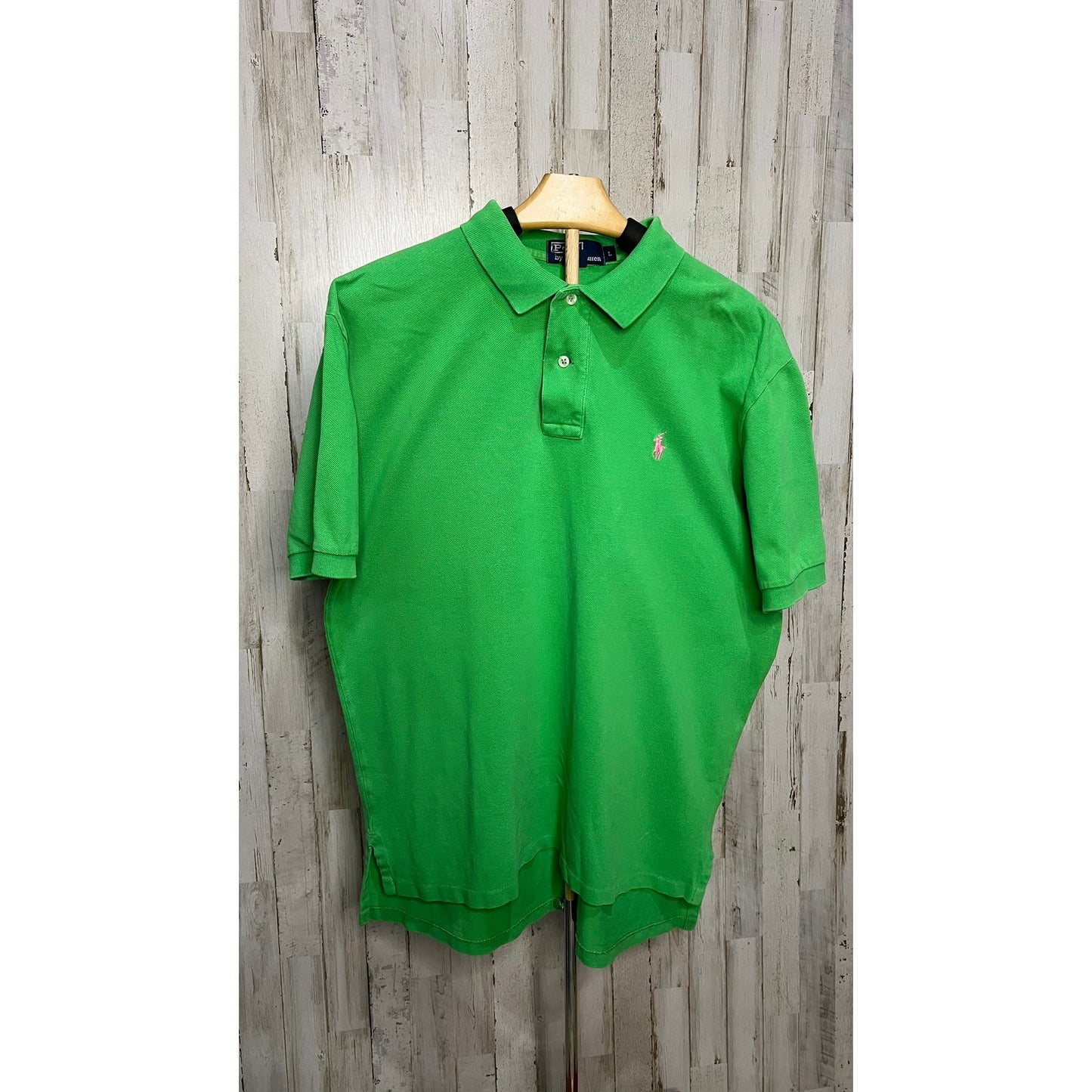 Polo Ralph Lauren Men's Green Short Sleeve Polo Shirt Size Large Casual