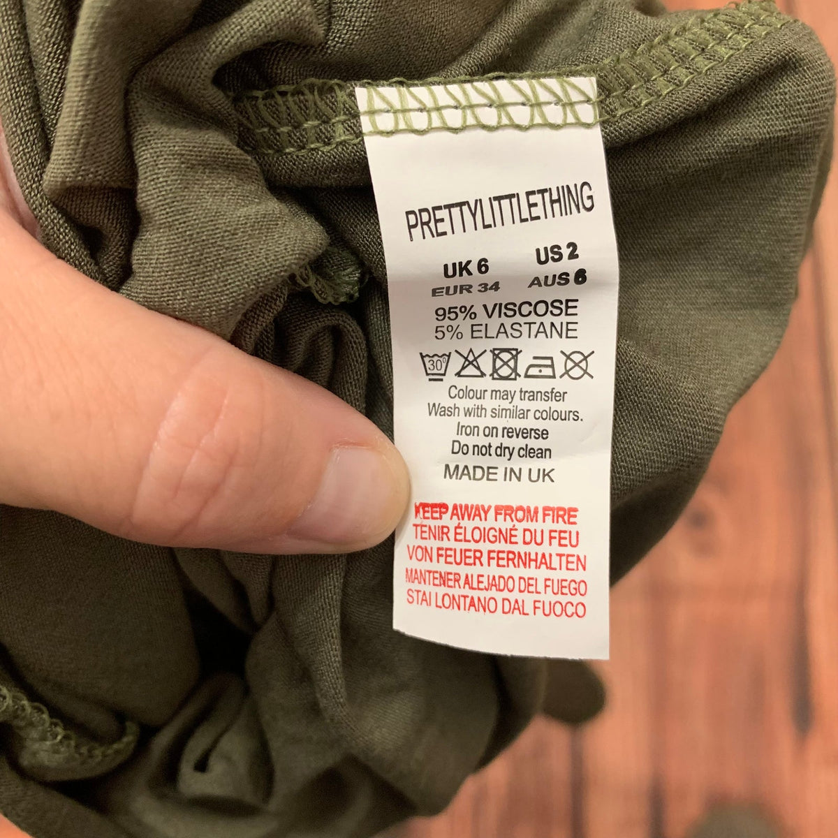 NWT Pretty Little Thing Green Jersey Midi Skirt Size 2