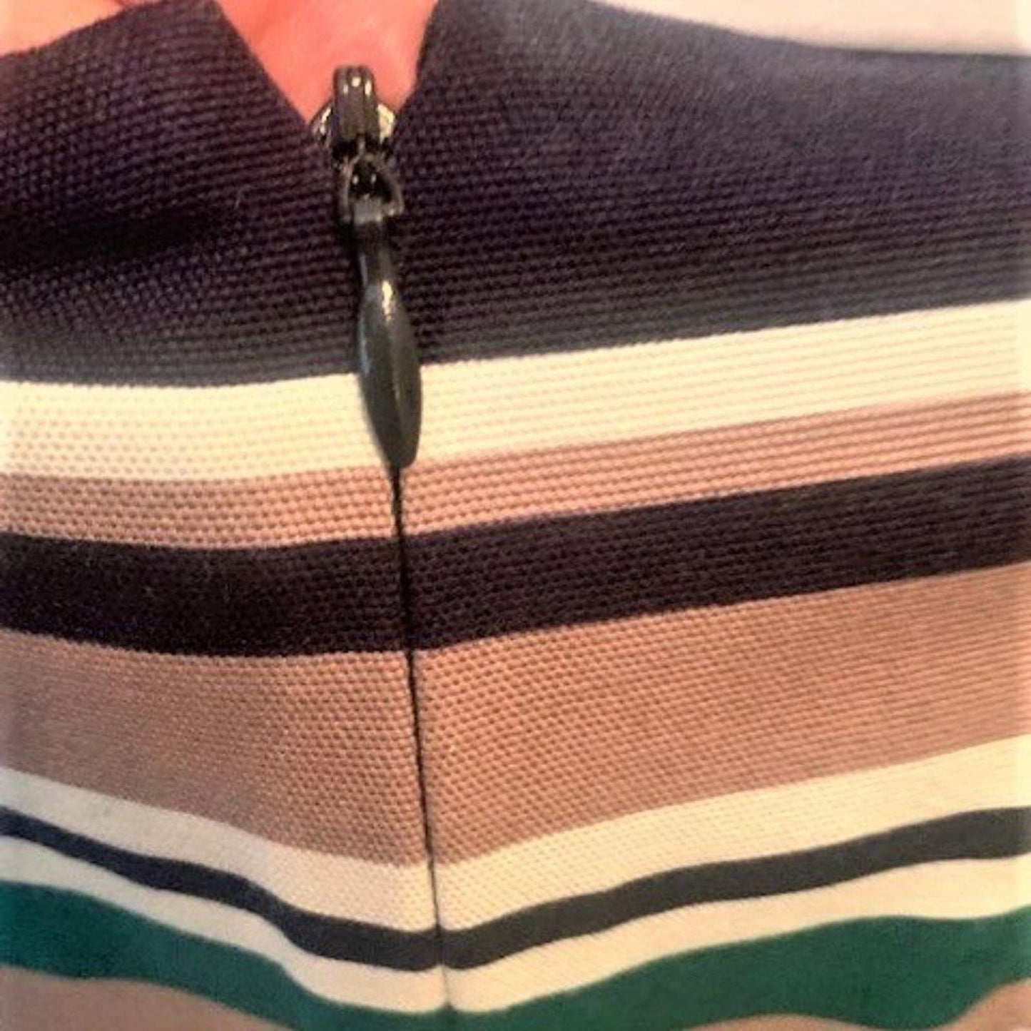 Talbots VIBRANT striped pencil skirt 16