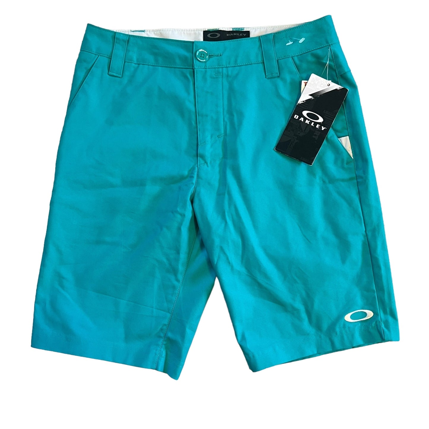 NWT Oakley Men's 30W Blue Casual Tailored Fit 5-Pocket Hybrid Chino Shorts