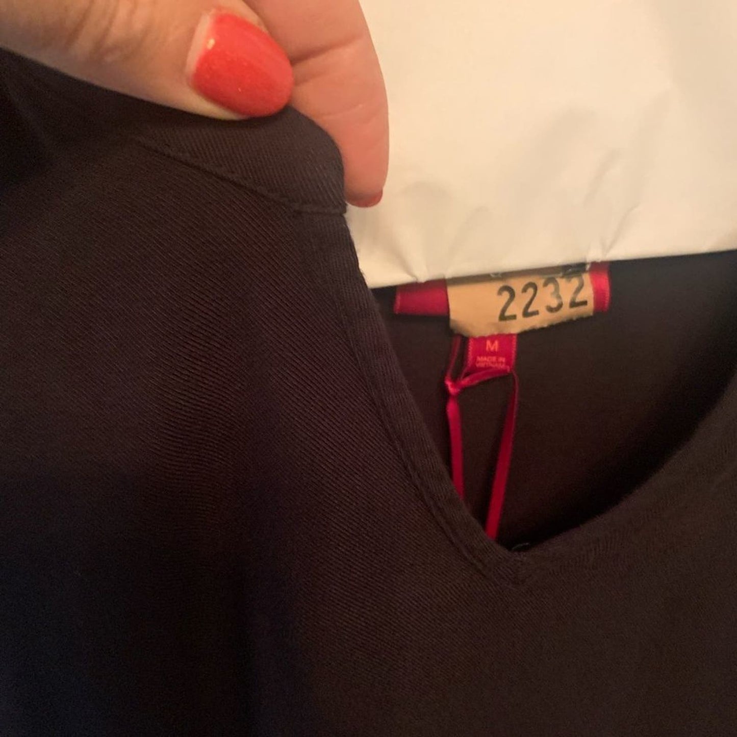 Jennifer Lopez black long sleeve blouse M