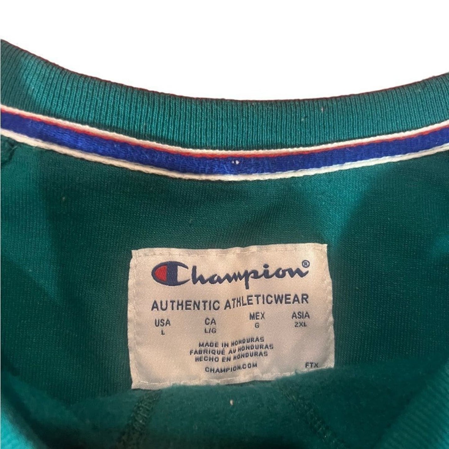 Champion Unisex Dyed Crewneck Sweatshirt Size Large