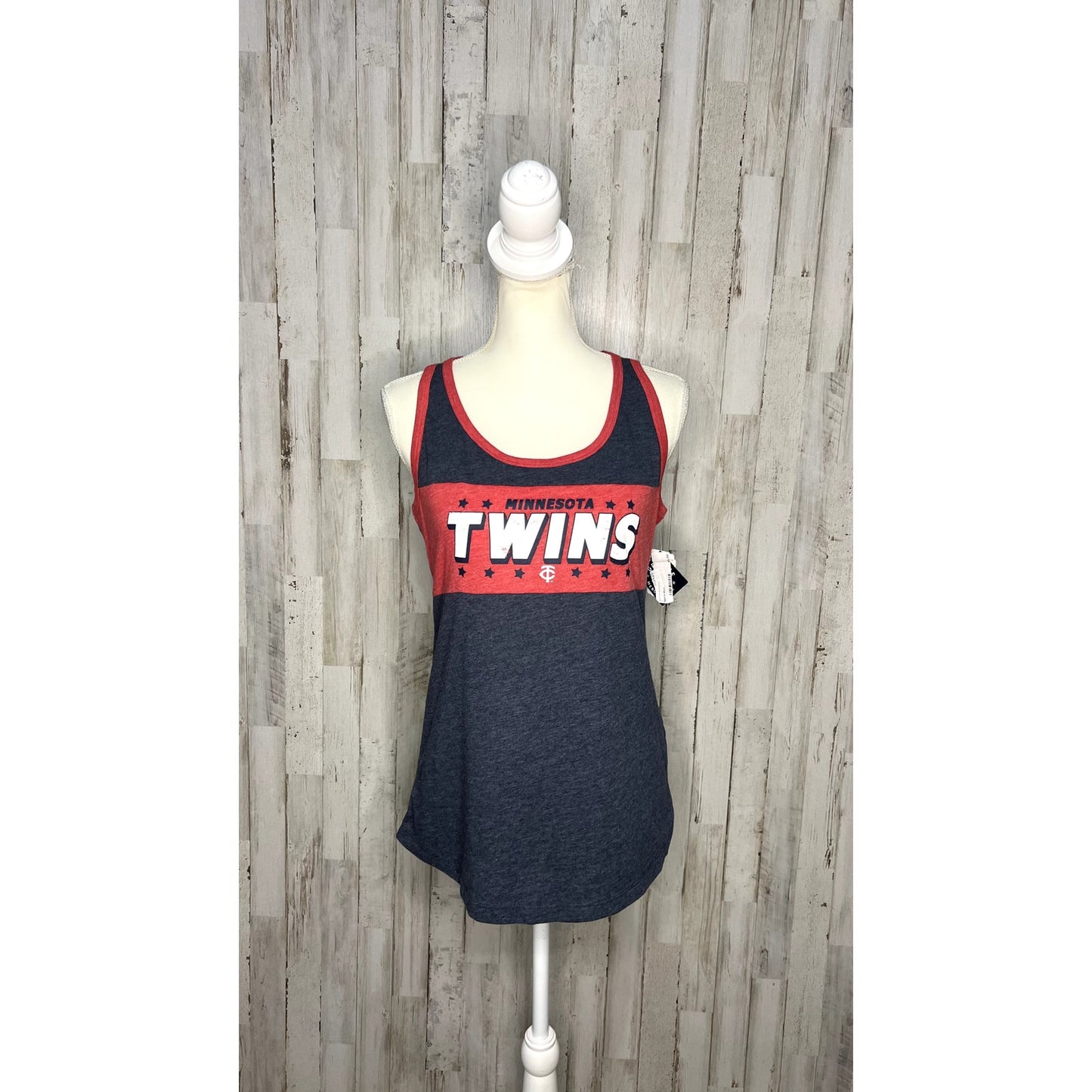 NWT Minnesota Twins Women's Racerback Tank Top Size XS Multicolor Sleeveless