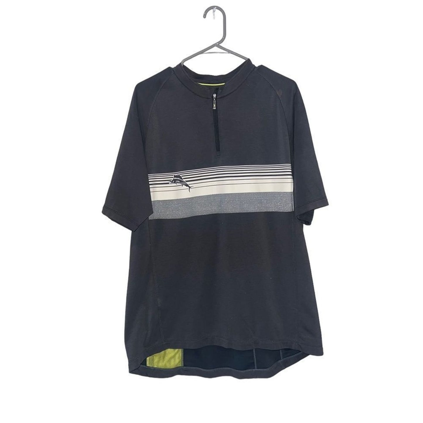 Tommy Bahama Polo Shirt Mens XL Gray Half-Zip IslandActive Golf Travel