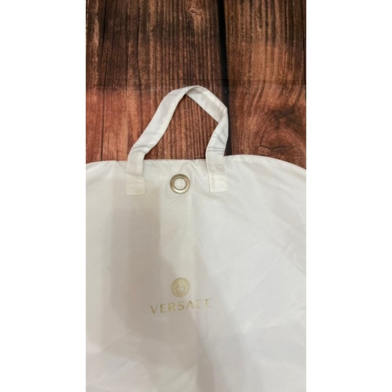 Versace Garment Bag Suit Cover White Unisex One Size Dressy Designer