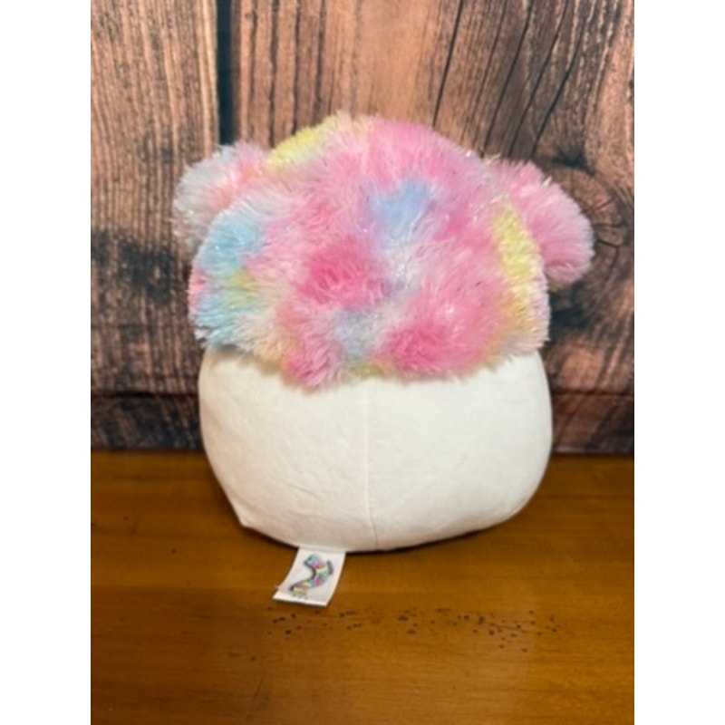 Squishmallow 10” Amare Rainbow Yeti Plush Toy Multicolor