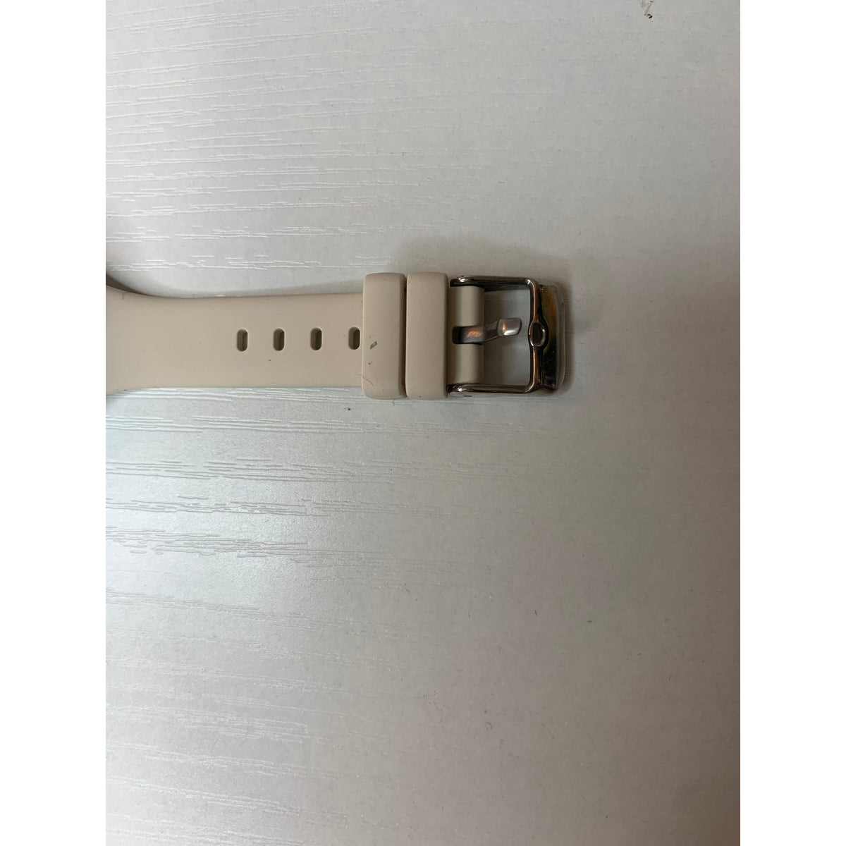 SMART WATCH Health Heart Rate AMOLED IP68 Cream Silicone Band NOT TESTED