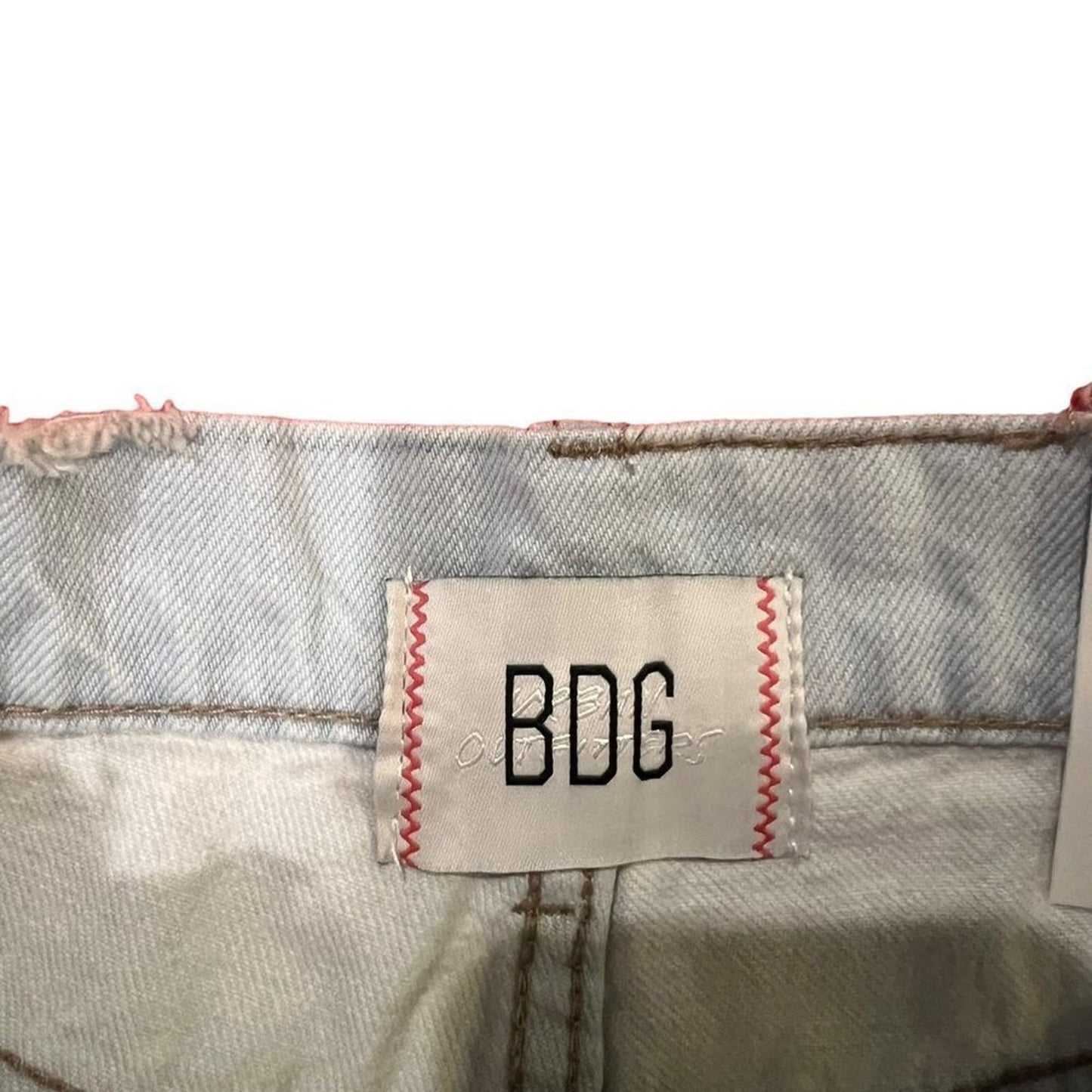 NWT BDG Urban Outfitters Denim Shorts Womens Size 26 Light Wash Distressed