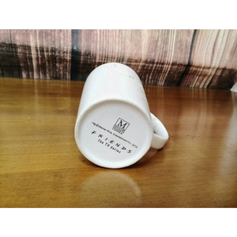 Friends TV Series Central Perk Embossed Coffee Mug Cup White