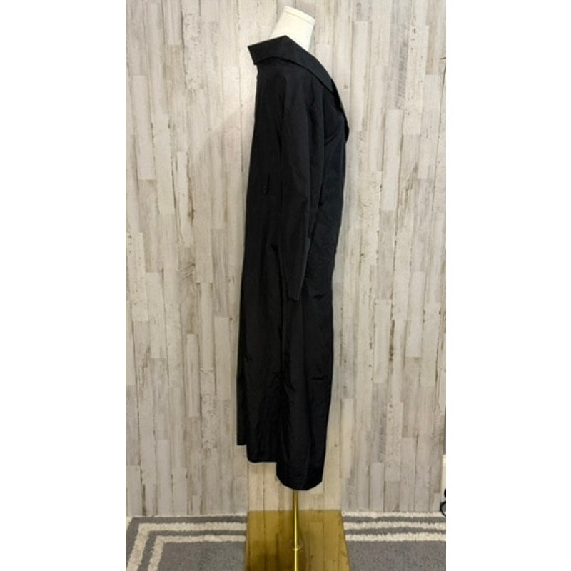 NWT Atelier & Other Stories Women's Black Trench Coat Size 6 Asymmetrical Zip