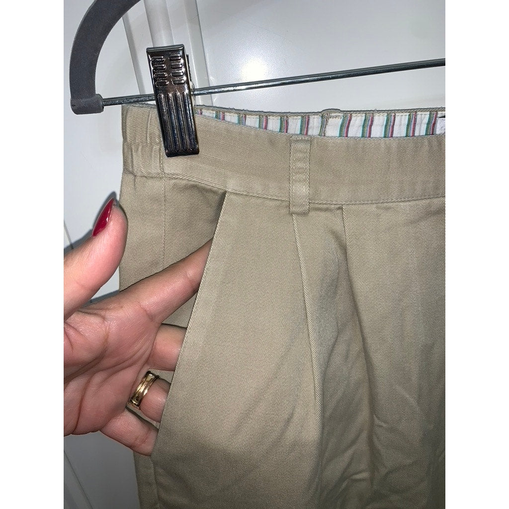 Talbots Petites Women's Size 12 Beige Chino Pants Straight Leg