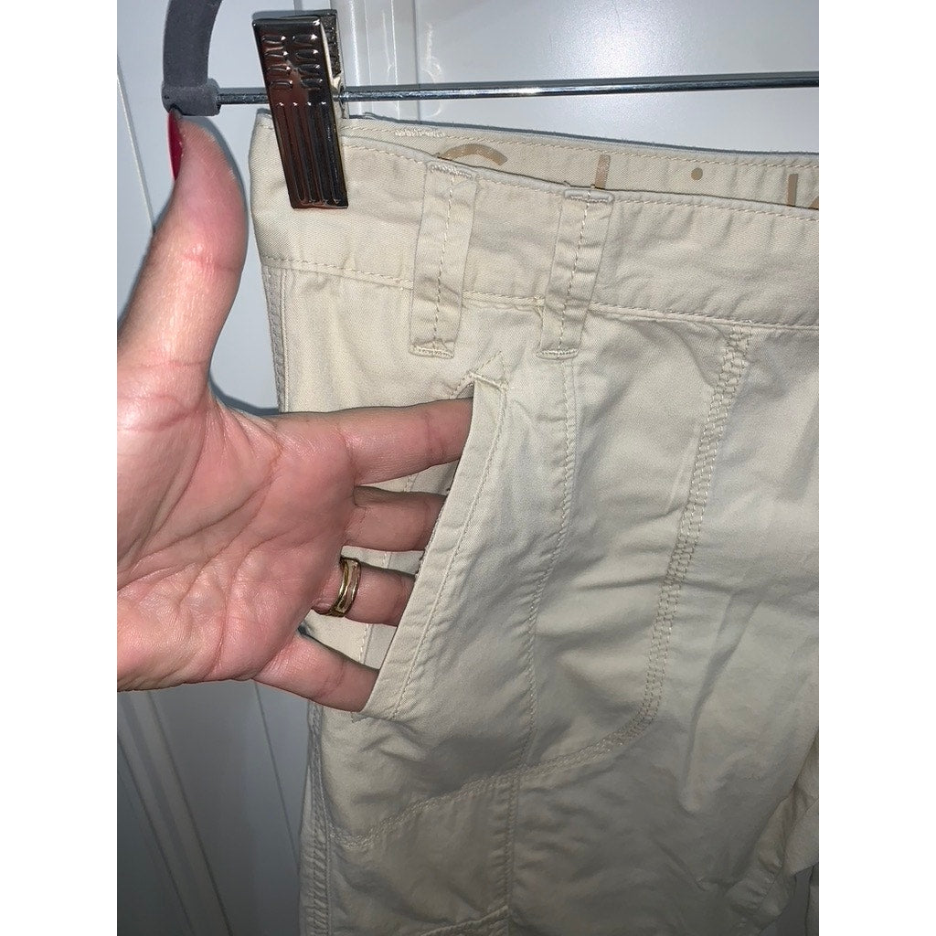 Calvin Klein Women's Beige Cargo Capri Pants Size 4 Casual