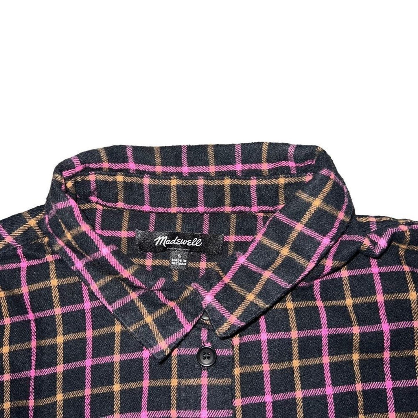 Madewell Flannel Westlake Shirt in Stoppard Plaid Size Small