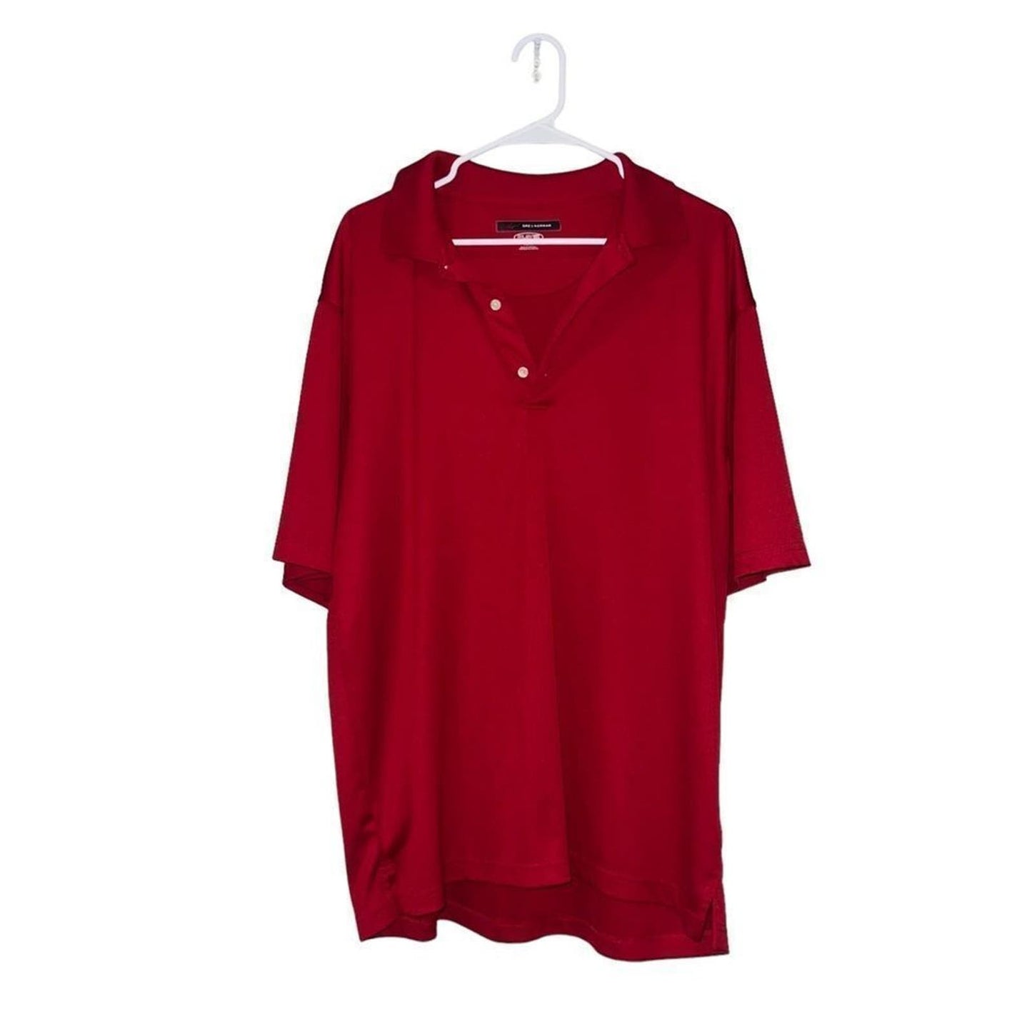 Greg Norman Men's XL Red PlayDry Polo Shirt