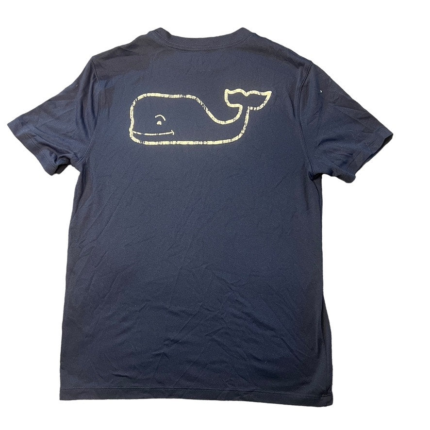 Vineyard Vines Boy's Large Navy Blue Performance Graphic Short Sleeve T-Shirt